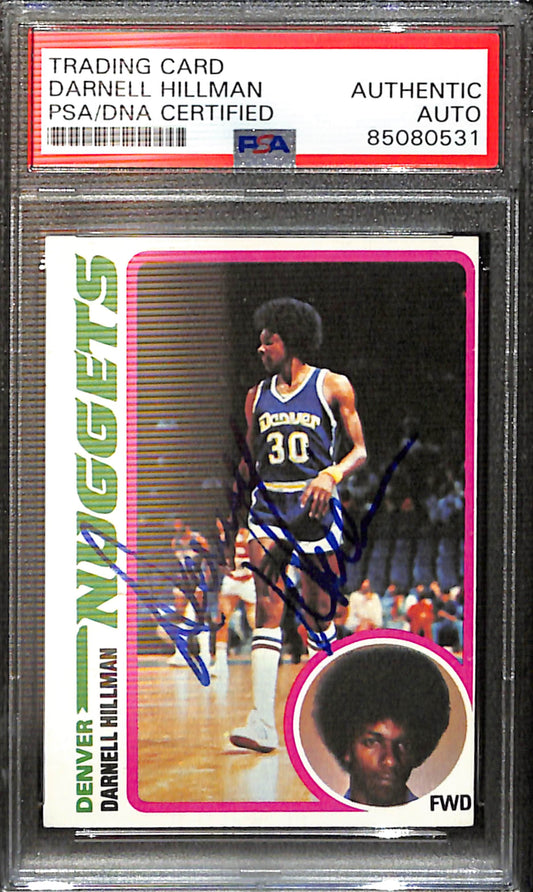 Darnell Hillman Signed/Auto 1978 Topps Card #21 Denver Nuggets PSA/DNA 185436