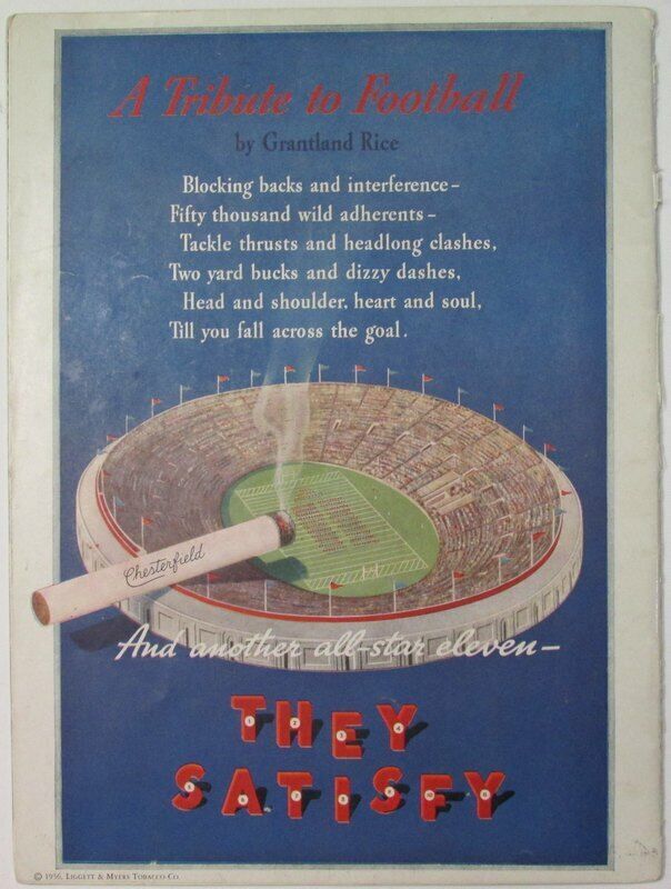 1936 Stanford vs. California Football Program 141635