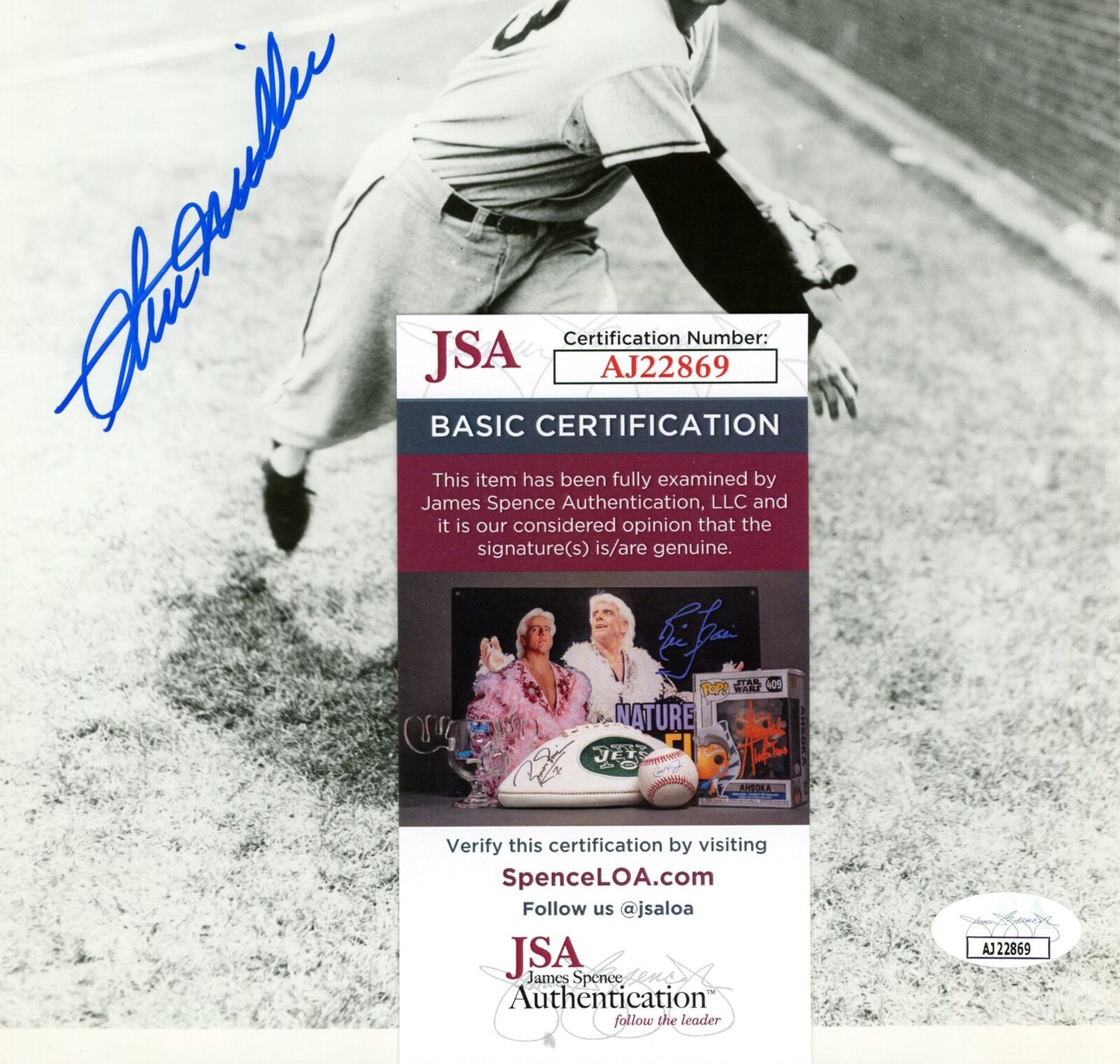 Stu Miller Autographed 8x10 Photo New York Giants JSA 177878