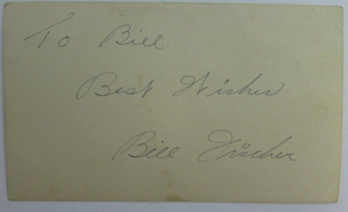 Bill Fischer Notre Dame Fighting Irish CFB HOF Signed 1949 GPC Postcard 144793