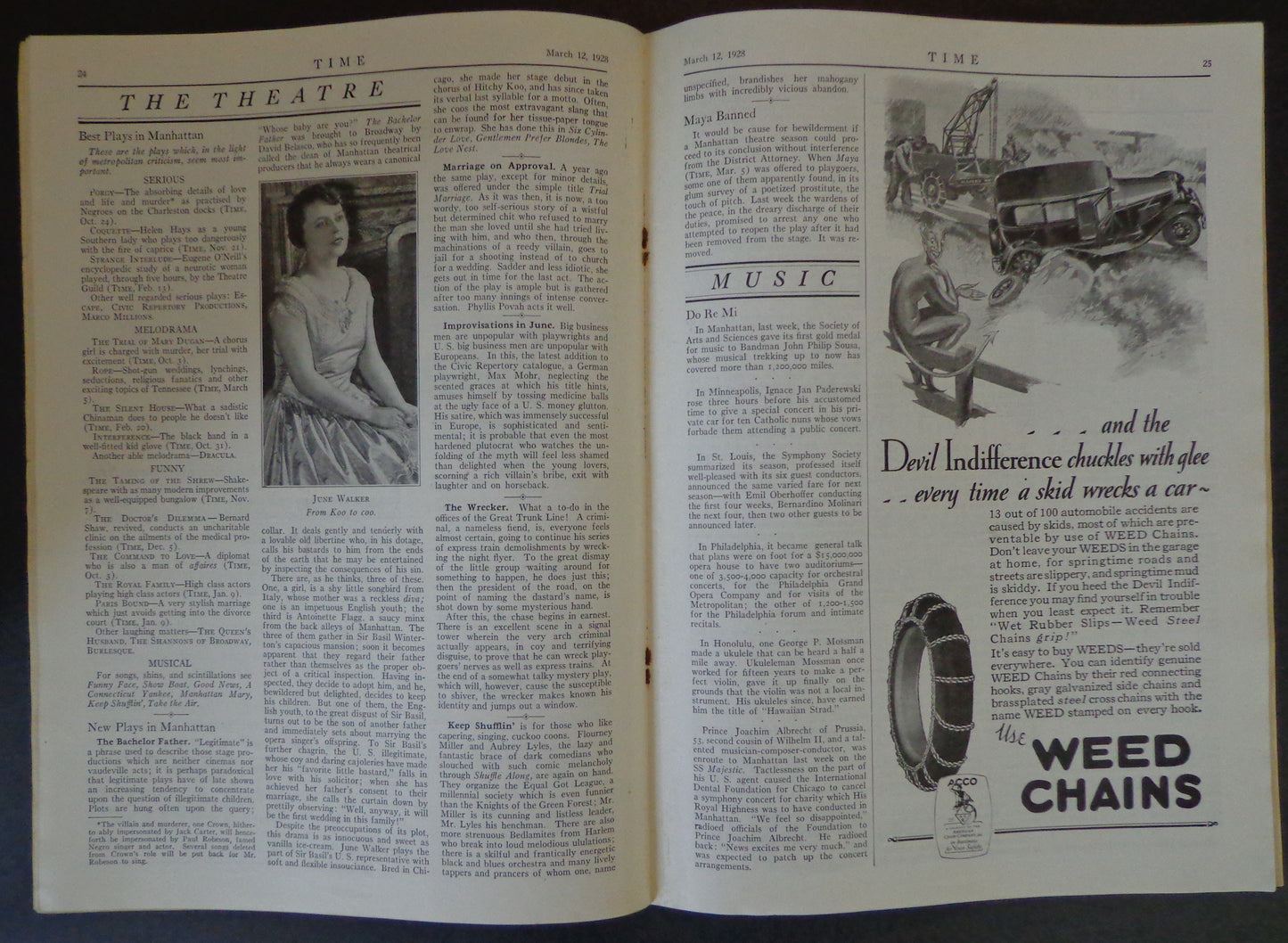 Time Magazine Vol XI No 11 March 12, 1928 Bernard Mannes Baruch183501
