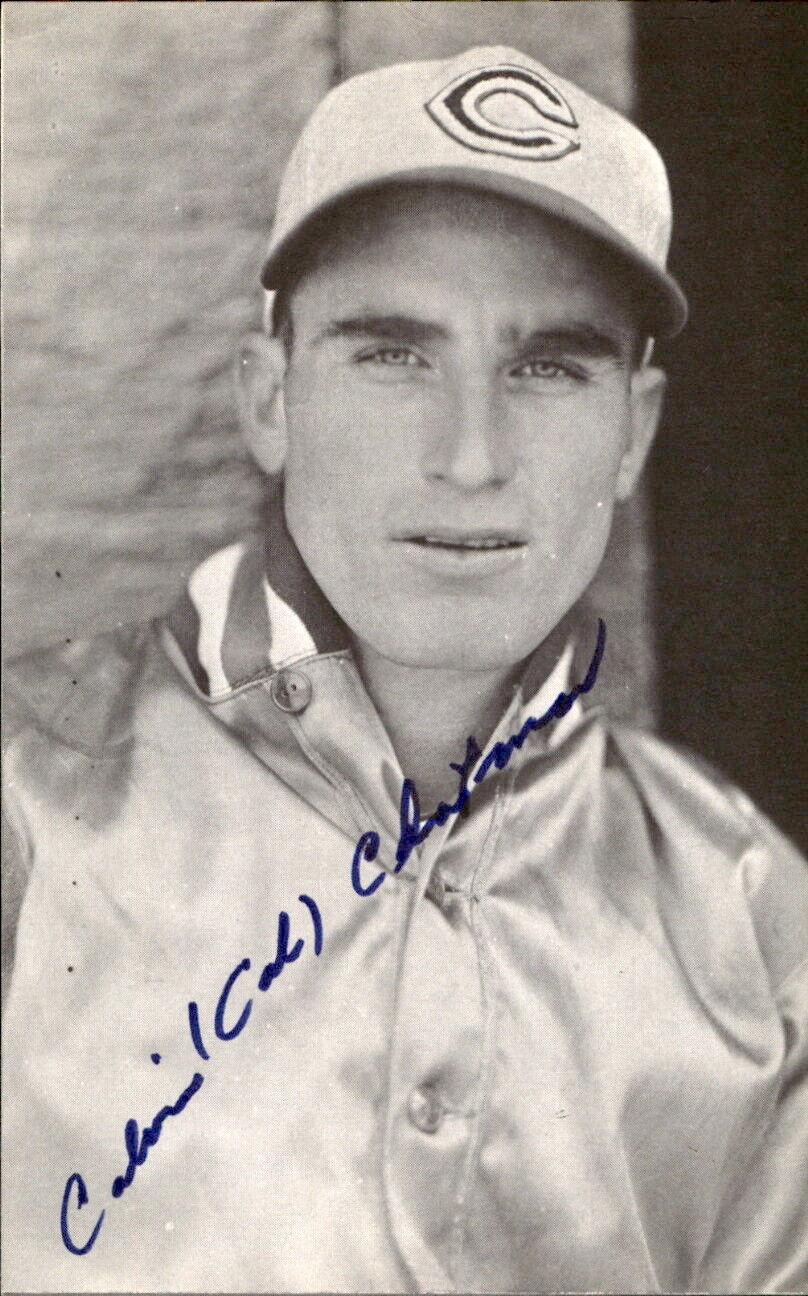 Calvin Chapman Reds d. 1983 Signed/Autographed 3x5 Photo 178124