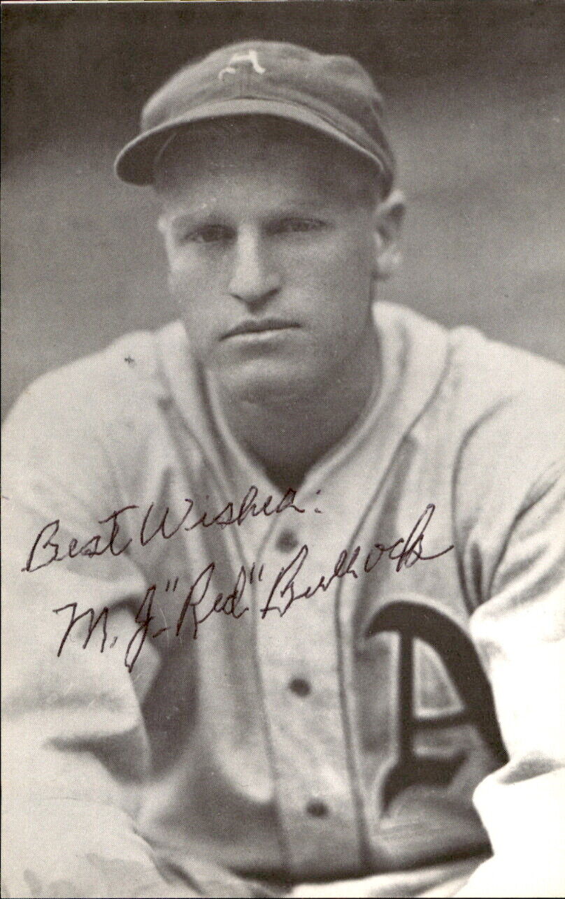 Red Bullock Athletics d. 1988 Signed/Autographed 3x5 Photo 177995