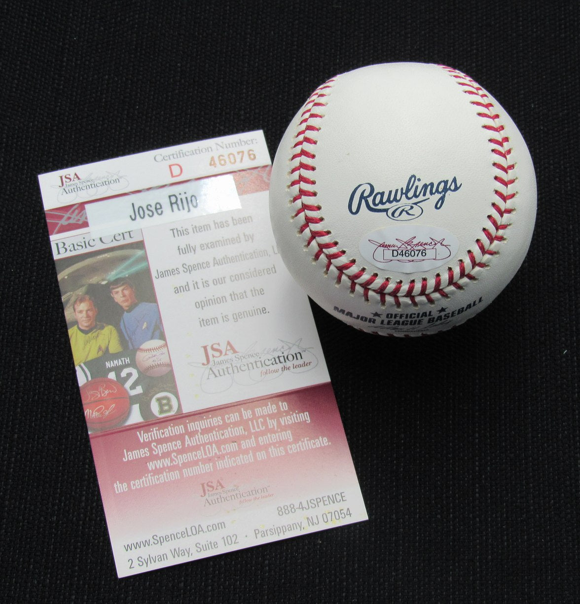 Jose Rijo Signed/Auto Yankees 100th OML Baseball JSA 186910