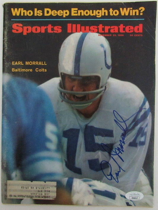 Earl Morrall Baltimore Colts Signed 1968 Sports Illustrated Magazine JSA 159879