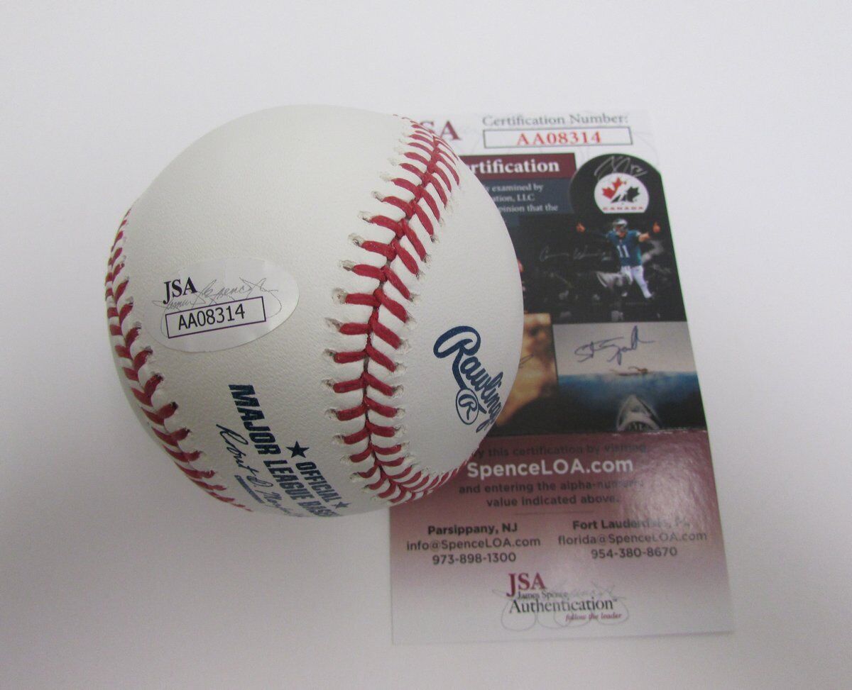 Ralph "Putsy" Caballero inscr "1950 Whiz Kids" Signed OML Baseball JSA 138210
