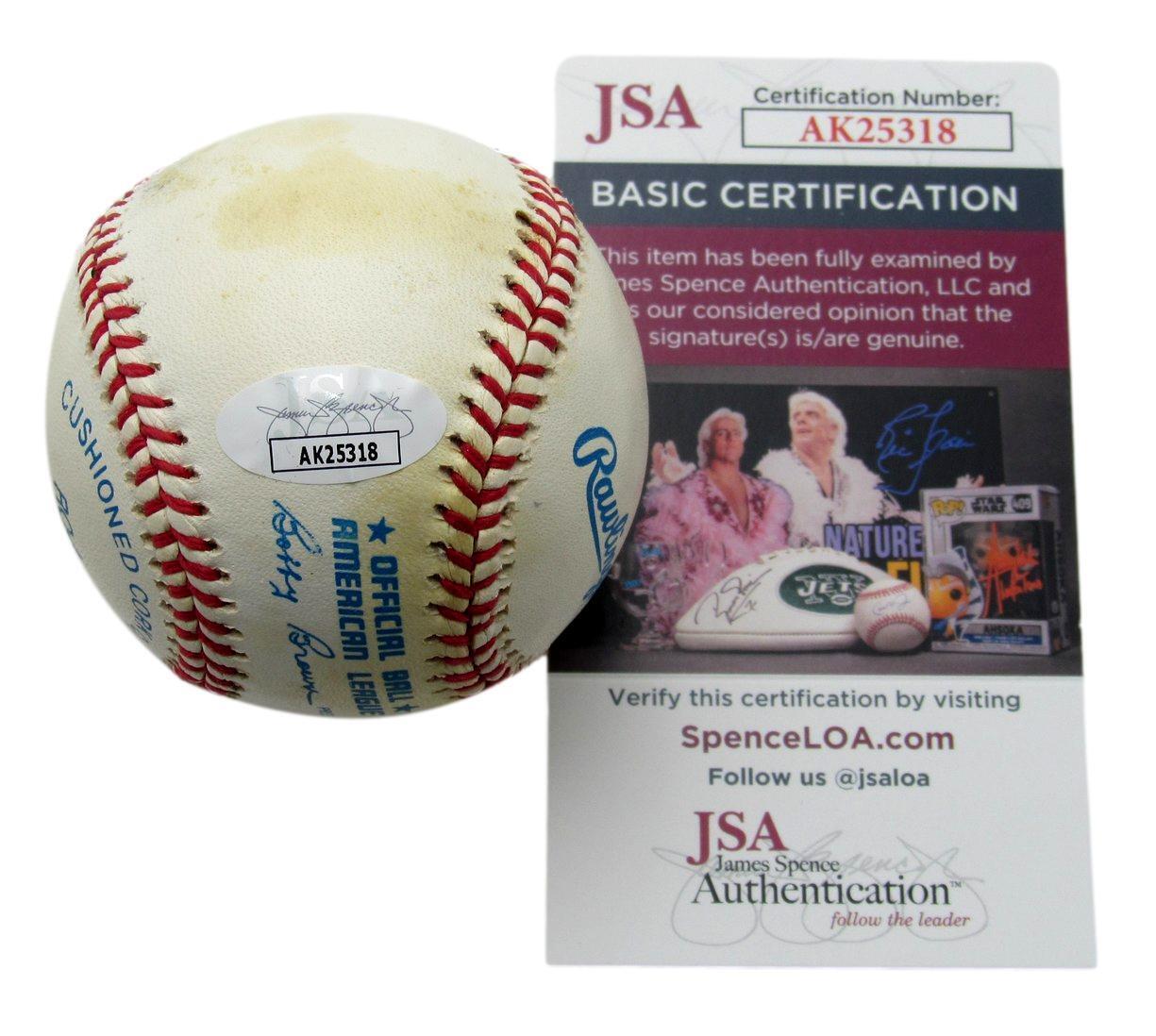 Sherman Obando Autographed OAL Baseball Montreal Expos JSA 180604