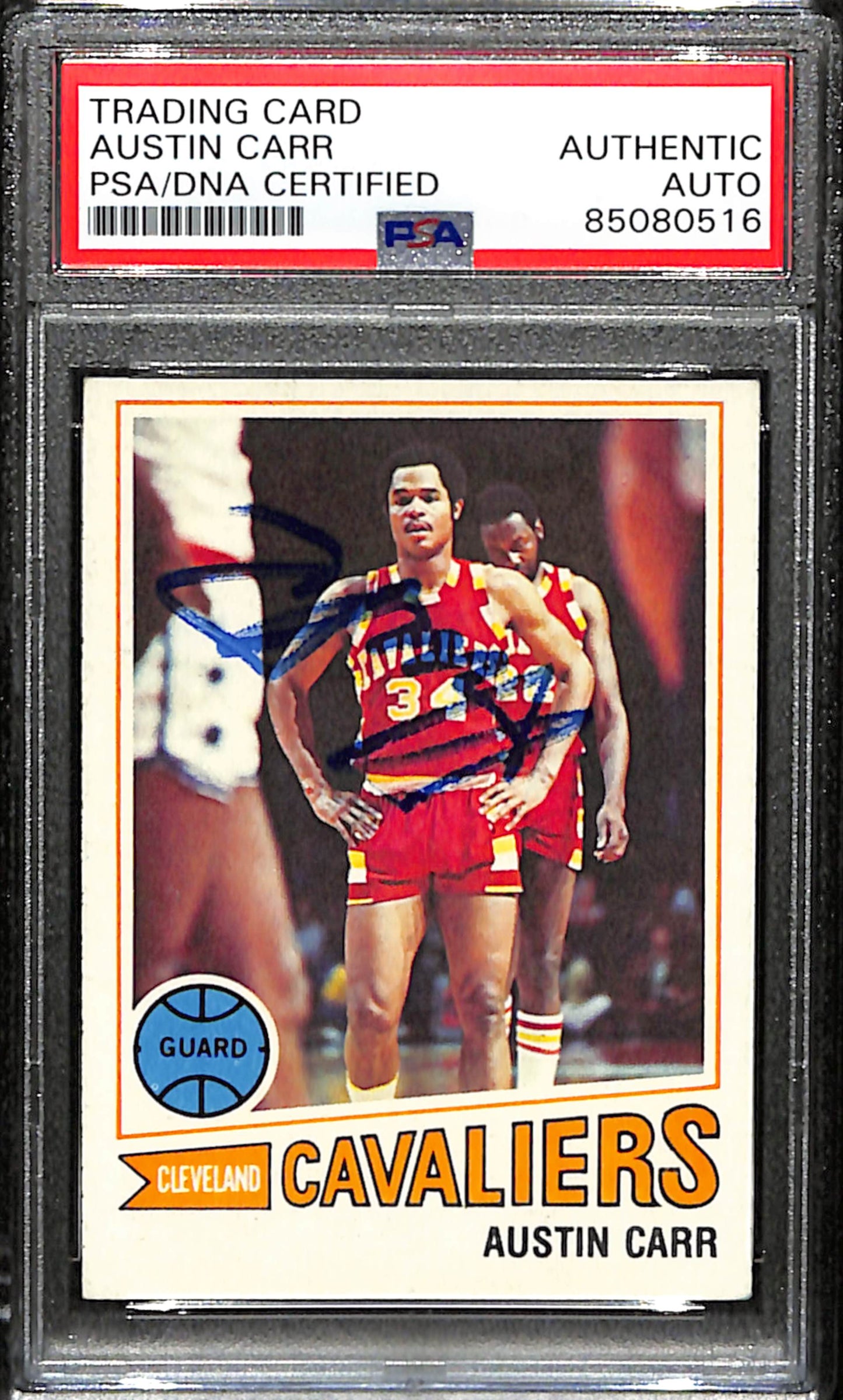 Austin Carr Signed 1977 Topps Card #32 Cleveland Cavaliers PSA/DNA 185723