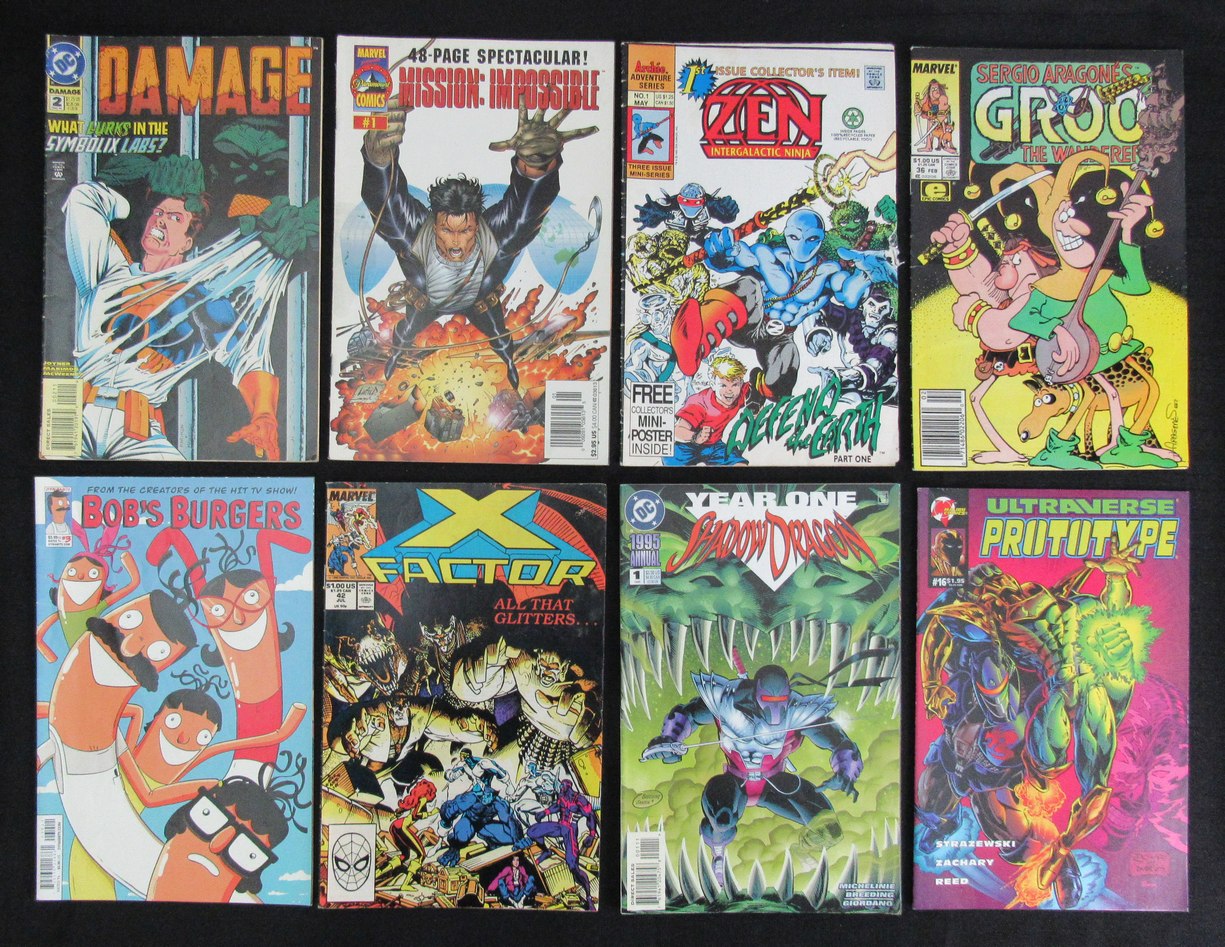 Lot of 23 DC, Marvel, Caliber Comic Books 90's Captain America, Defenders 181390