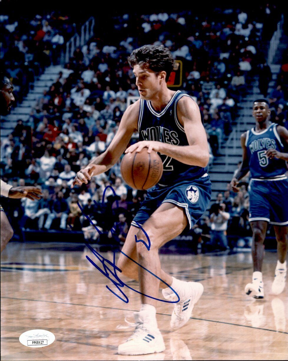 Christian Laettner Minnesota Timberwolves Signed/Auto 8x10 Photo JSA 160829
