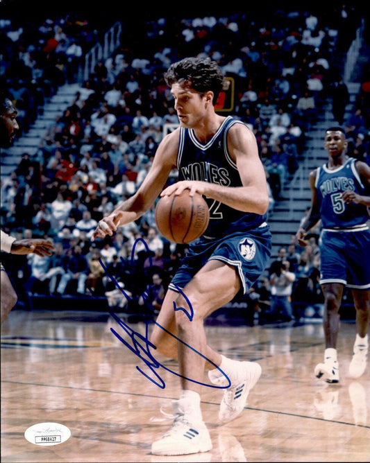 Christian Laettner Minnesota Timberwolves Signed/Auto 8x10  Photo JSA 160829