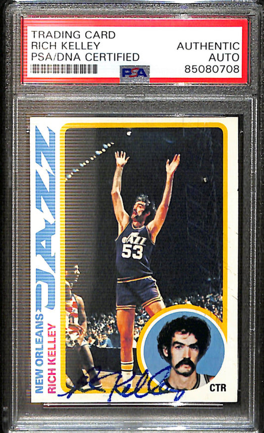 Rich Kelly Signed/Auto 1978 Topps Card #114 Utah Jazz PSA/DNA 185400