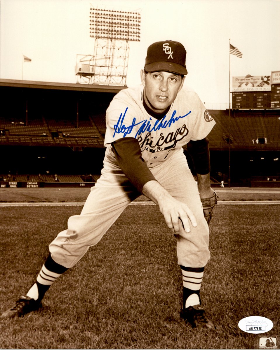 Hoyt Wilhelm HOF Signed/Autographed 8x10 Photo Chicago White Sox JSA 191086