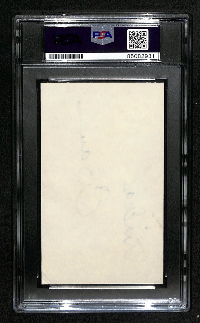Linda Evans Signed 3x5 Index Card Actress "Dynasty" PSA/DNA 184375