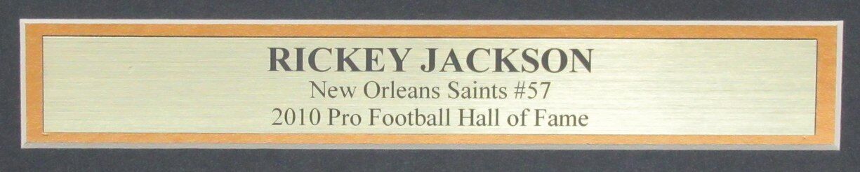 Rickey Jackson HOF Autographed 16x20 Photo New Orleans Saints Framed JSA