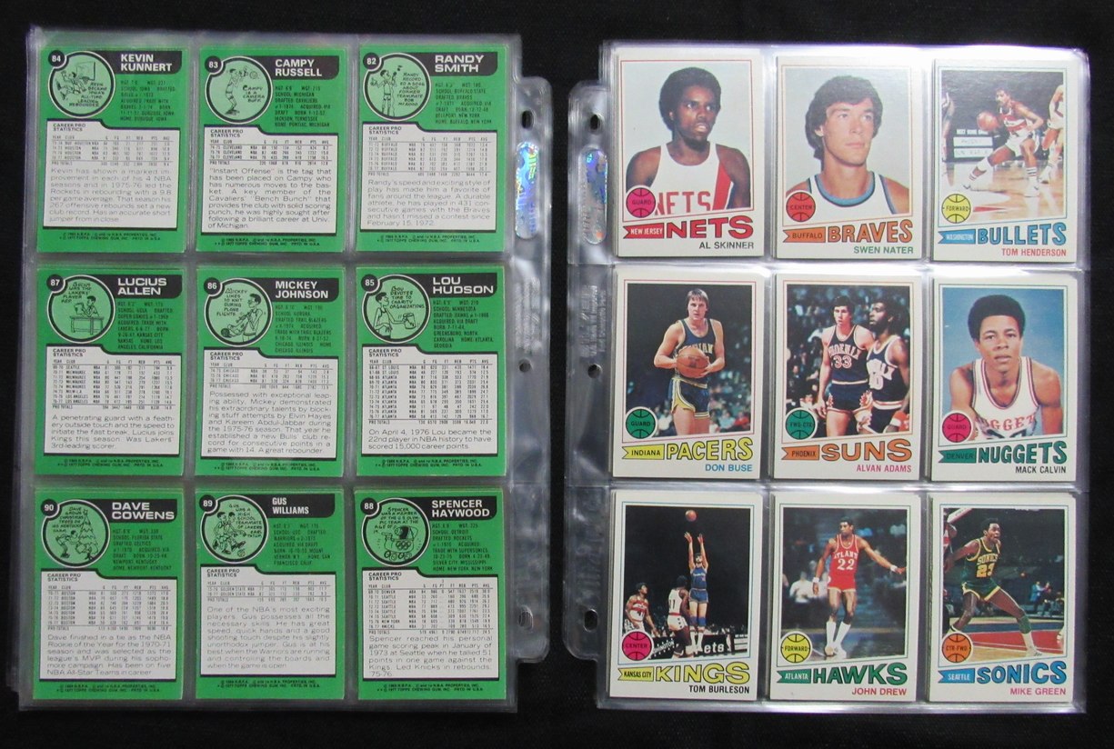 1977-78 TOPPS Basketball Complete Set (132) Parish Maravich Abdul-Jabbar 190307