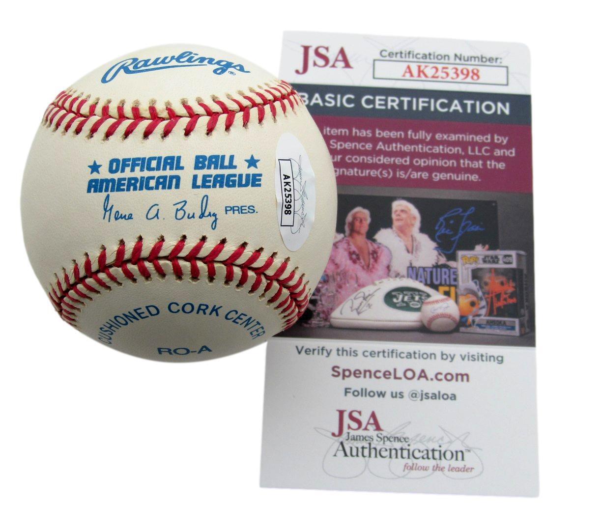 Willie Harris Autographed OAL Baseball Birmingham Black Barons JSA 180568
