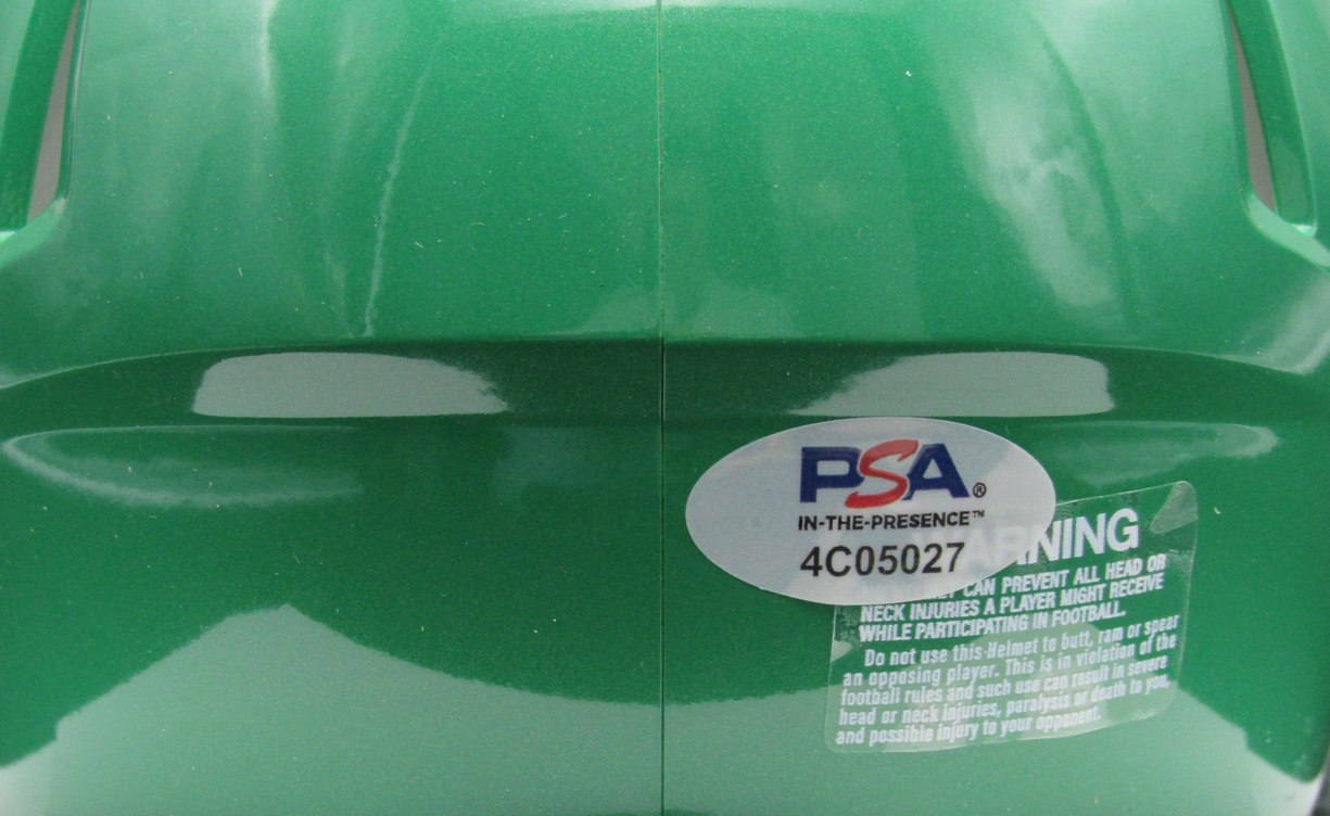 Cam Jurgens Autographed/Signed Eagles Kelly Green Mini Helmet PSA/DNA 193050