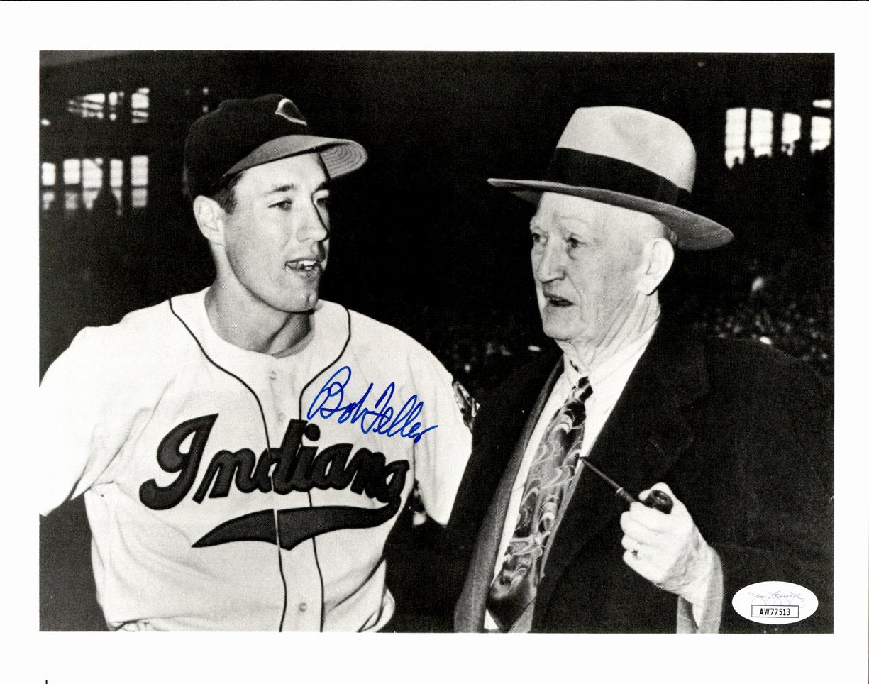 Bob Feller HOF Signed/Autographed 8x10 Photo Cleveland Indians JSA 191476