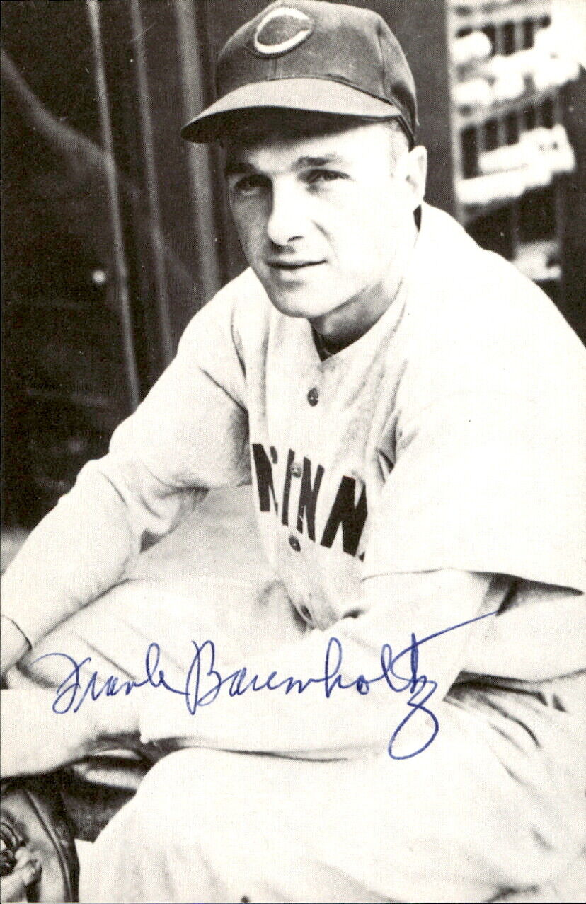 Frank Baumholtz Reds d. 1997 Signed/Autographed 3x5 Photo 177941