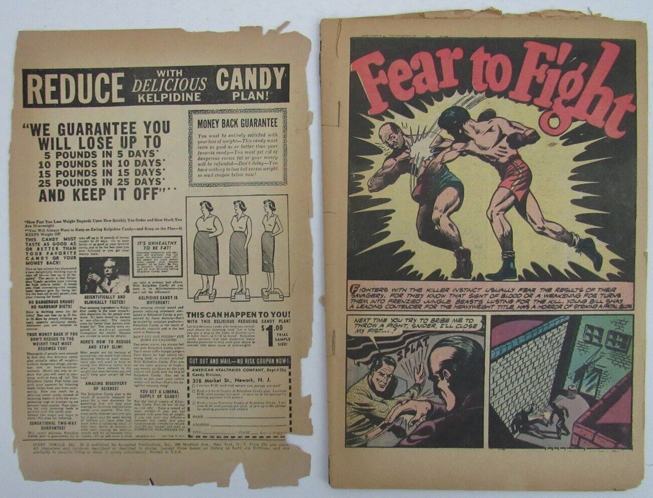 1950 Sport Thrills Comic #12 Joe DiMaggio & Phil Rizzuto 163905