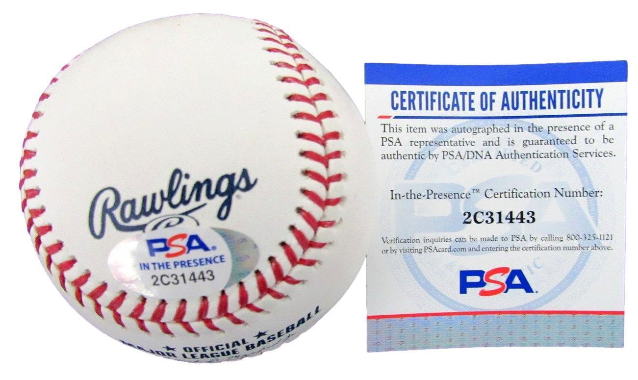 Mike Schmidt Signed OML HOF Baseball Wall of Fame Phillies PSA/DNA 179387