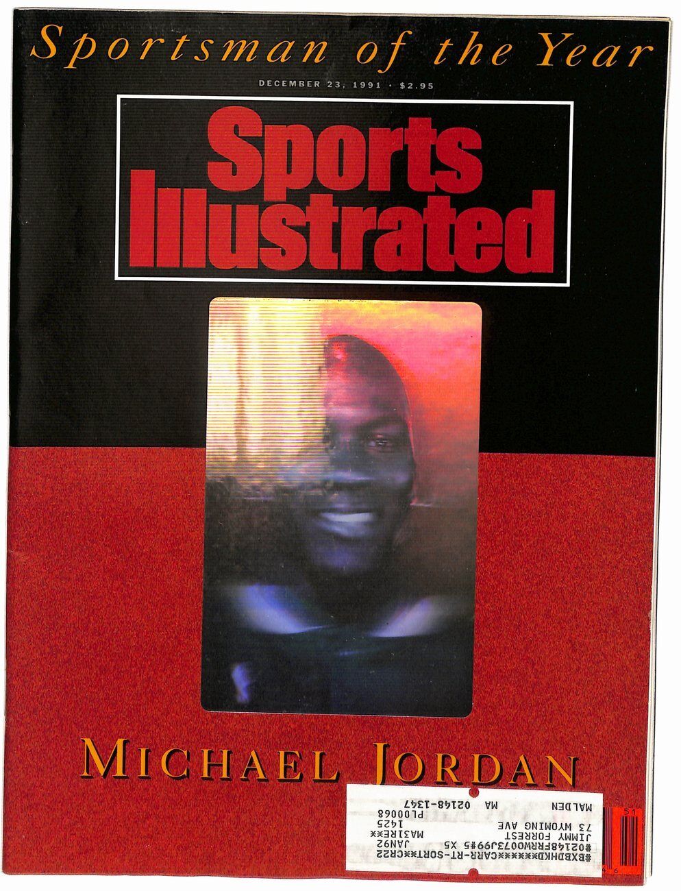 December 23, 1991 Michael Jordan HOF Chicago Bullls Sports Illustrated 181651