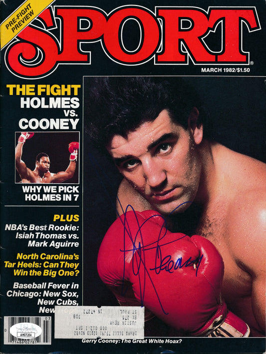 Gerry Cooney Autographed March 1982 SPORT Magazine Boxer JSA 181960