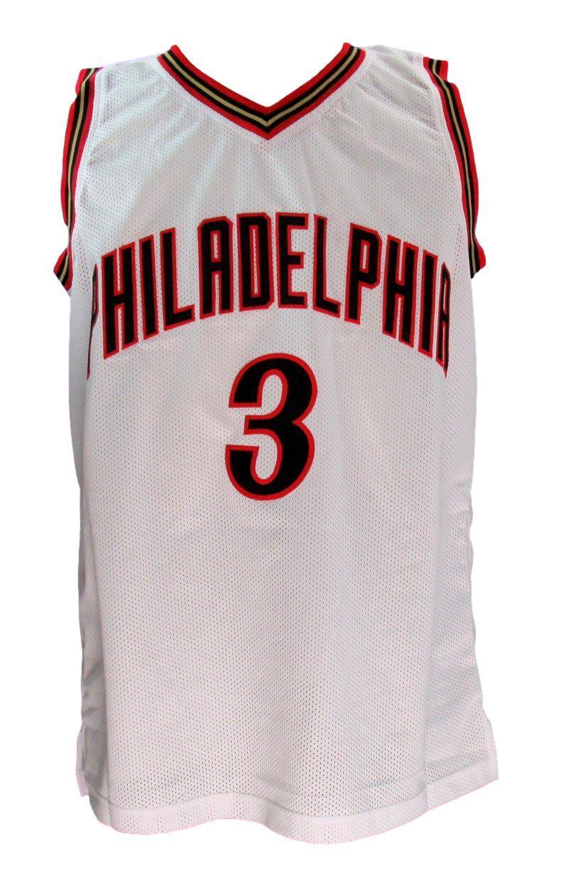 Allen Iverson HOF Autographed White Custom Basketball Jersey 76ers JSA 181148