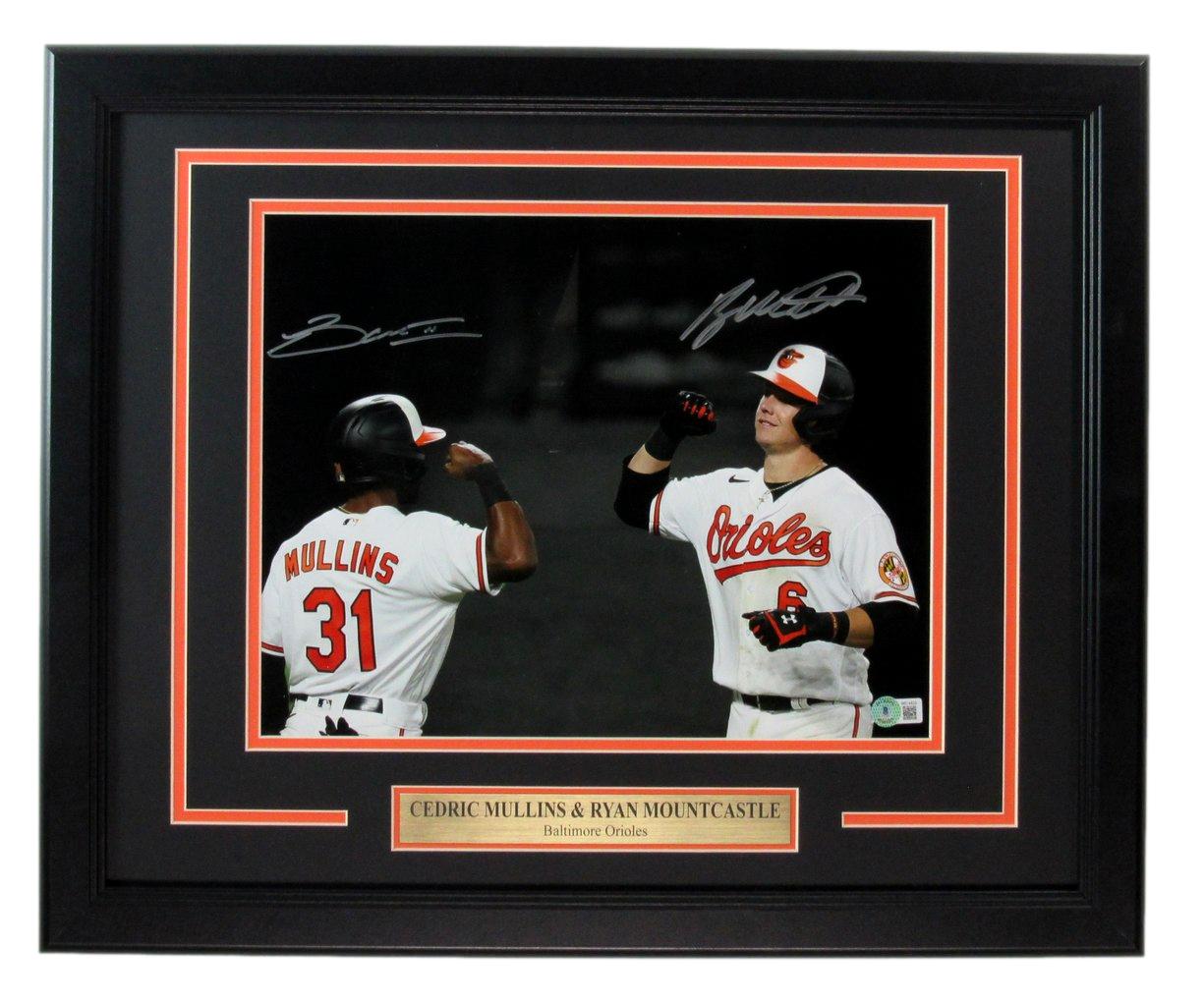 Cedric Mullins/Ryan Mountcastle SIGNED ORIOLES 11x14 Photo Framed Beckett