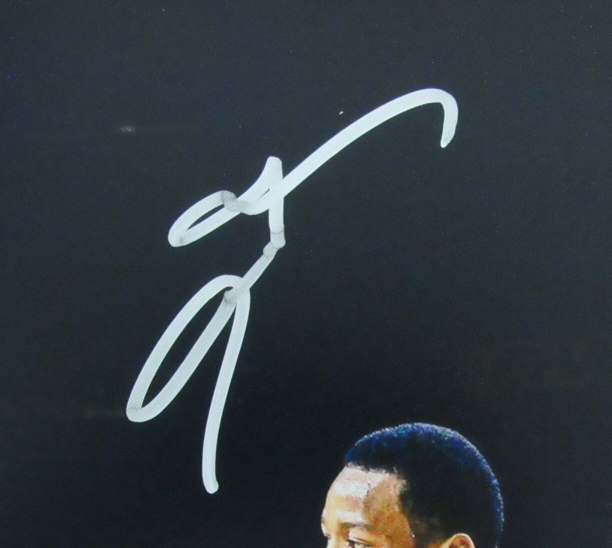 Allen Iverson HOF Autographed 16x20 Photo with Michael Jordan 76ers JSA 181859