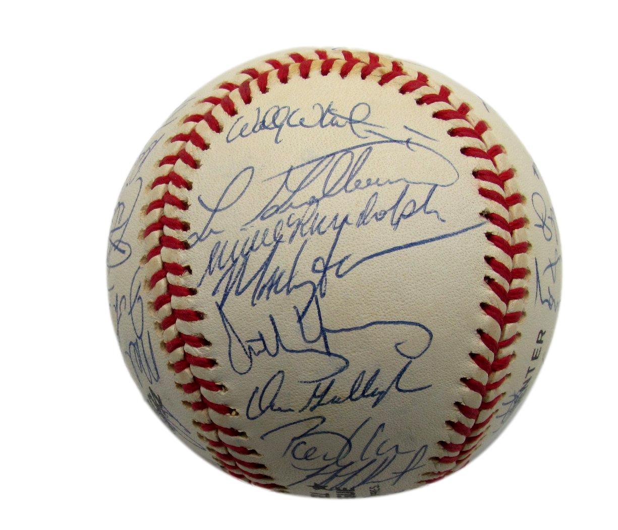 1992 Mets Team Signed by 30 Players ONL Baseball Torborg Murray(HOF) Cone 187273
