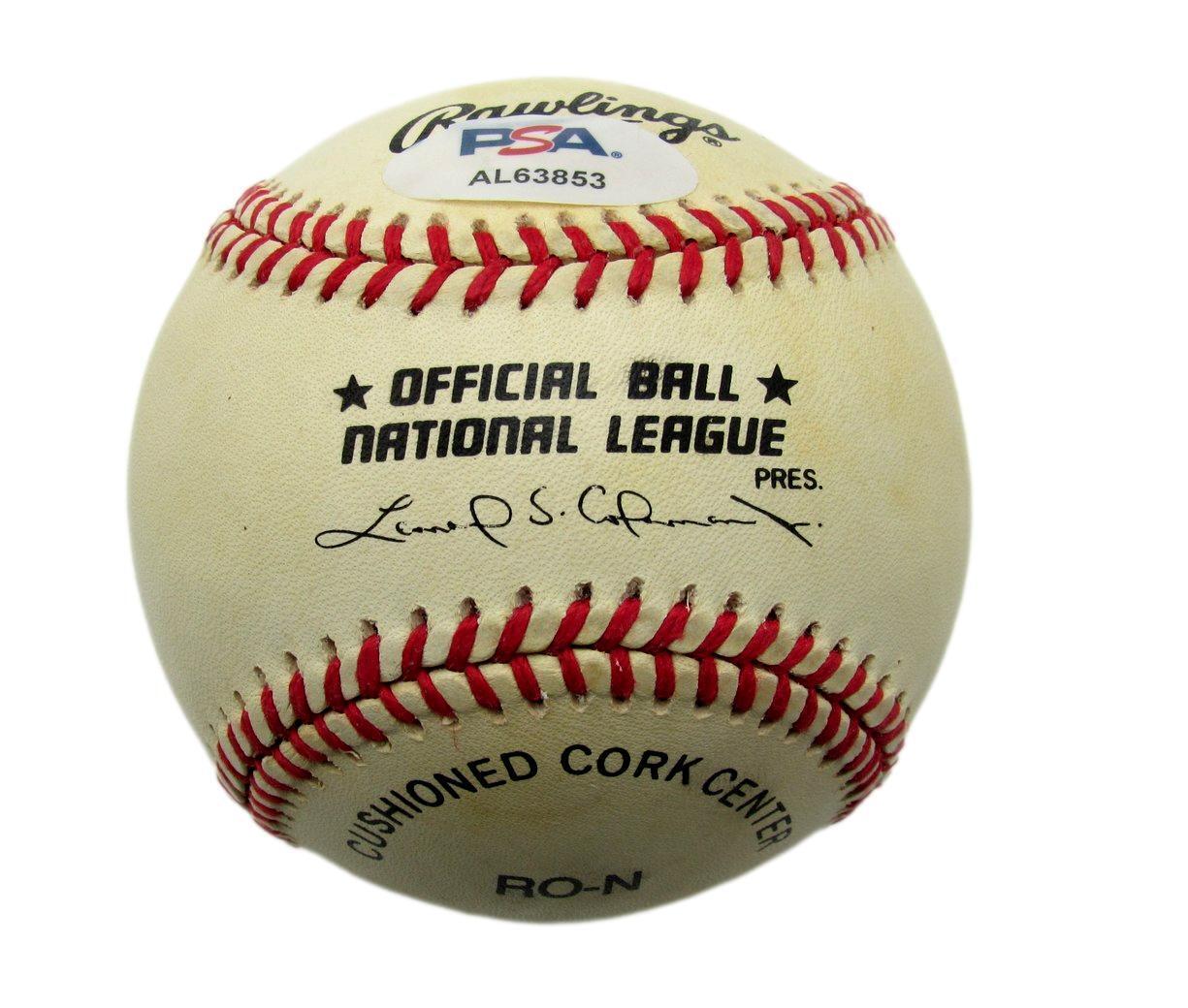 Ruben Amaro Sr. Autographed ONL Baseball 1980 Phillies PSA/DNA 177758