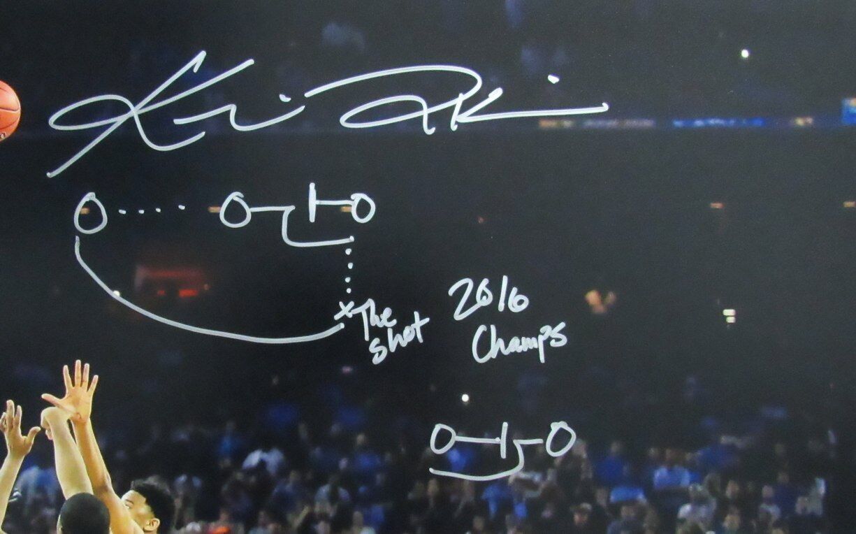 Kris Jenkins Autographed The Shot 2016 16x20 Photo Villanova Champs JSA 181874