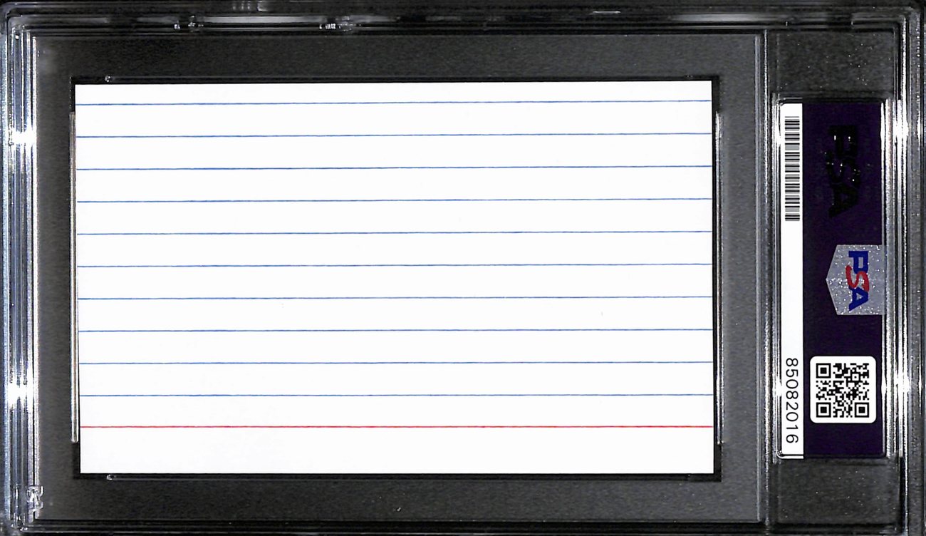 George Pipgras Autographed 3x5 Cut/Index Card New York Yankees PSA/DNA 184805