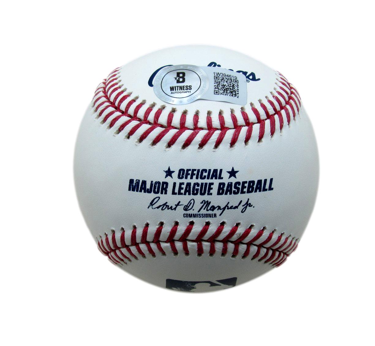 Jim Abbott Signed/Inscribed No Hitter OML Baseball NY Yankees Beckett 184992