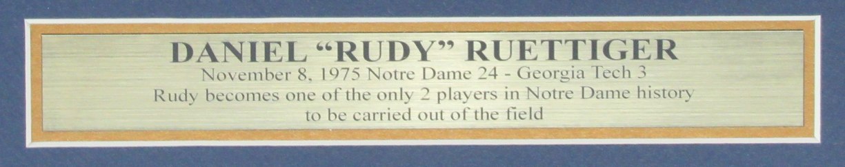 Rudy Ruettiger Notre Dame Signed/Autographed 11x14 Photo Framed PSA/DNA 175597