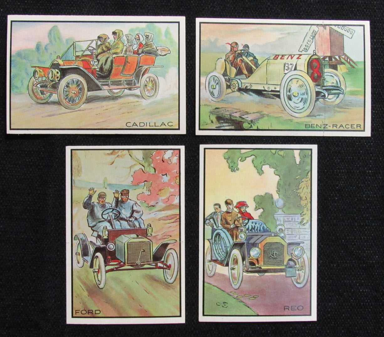 1953 Bowman Antique Automobiles Complete Set (48) Cadillac, Ford 189828