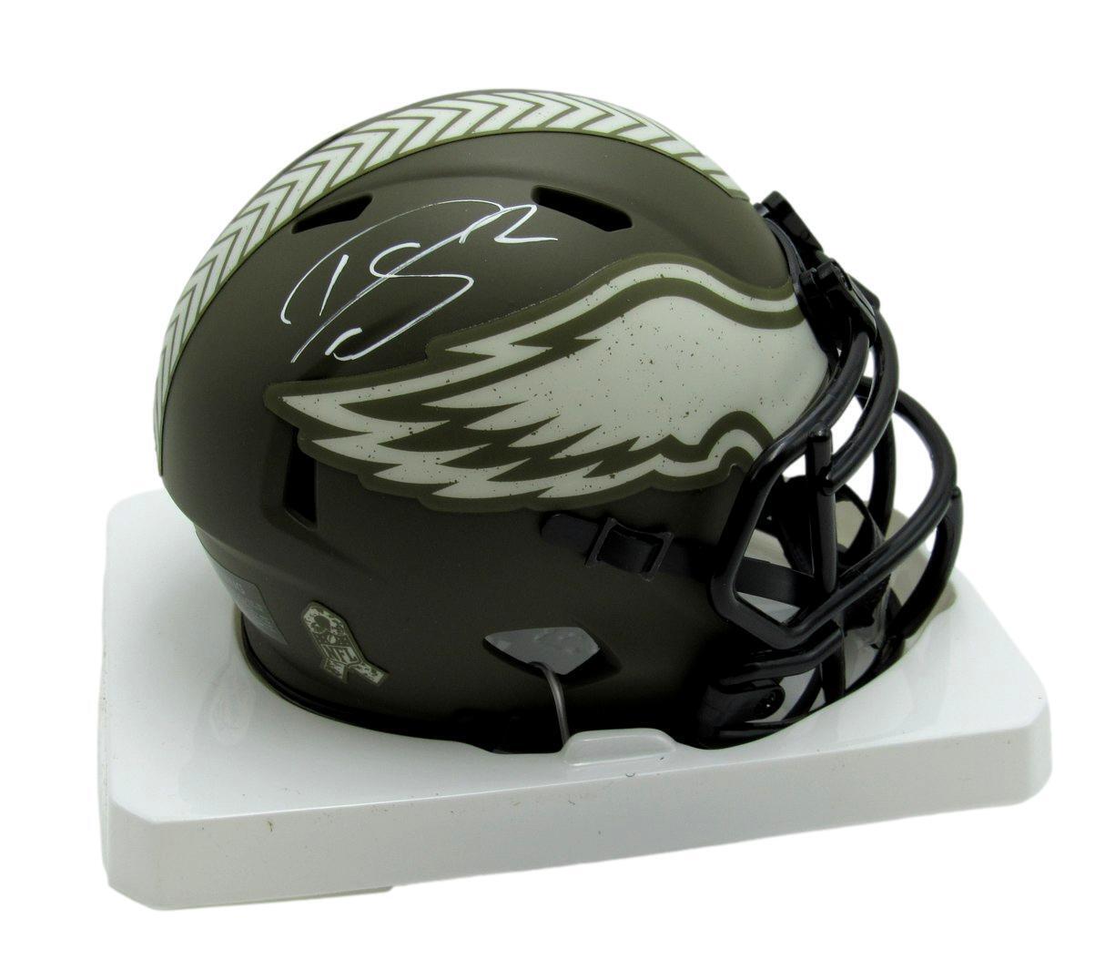 Darius Slay Autographed Mini Salute to Service Football Helmet Eagles PSA/DNA