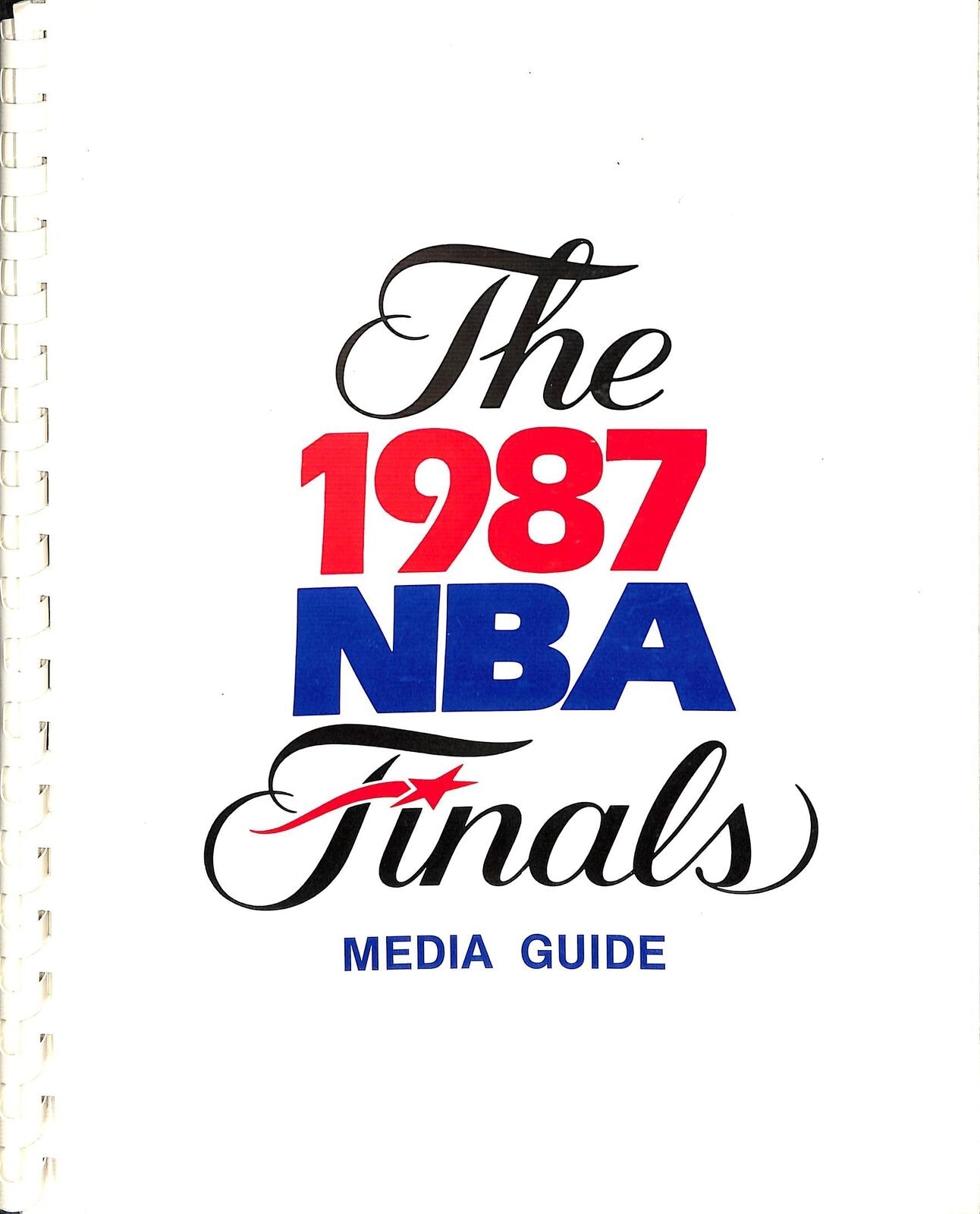 1987 NBA Finals Lakers vs. Celtics Media Guide Bird/Magic 180726
