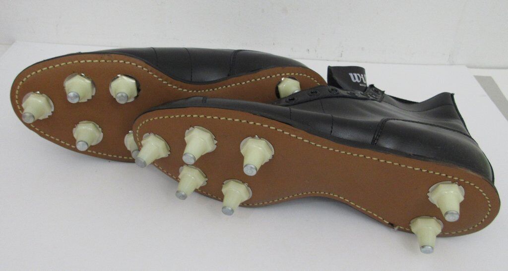 Pair of Vintage Wilson Riteweight Black Football Cleats Size 8 NIB 182900