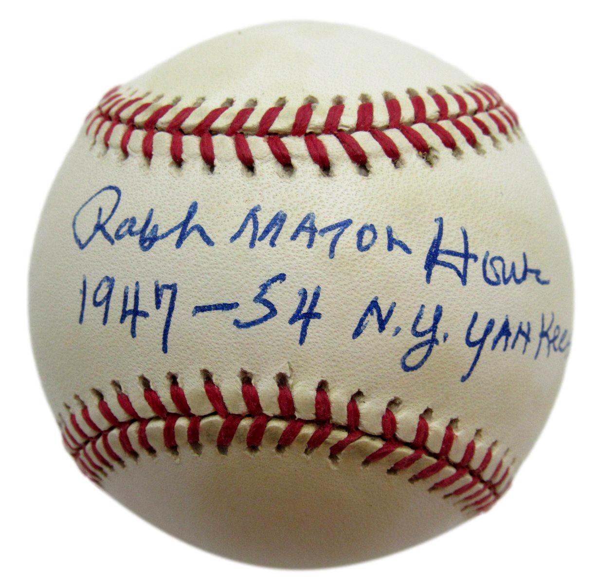 Ralph Houk Autographed/Inscribed OAL Baseball New York Yankees JSA