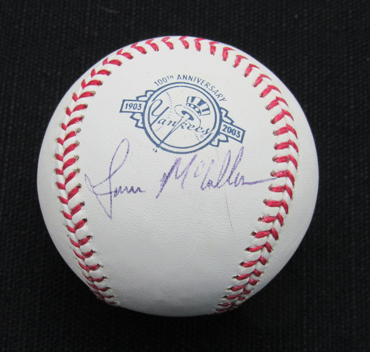 Lance McCullers Signed/Auto Yankees 100th OML Baseball JSA 186866