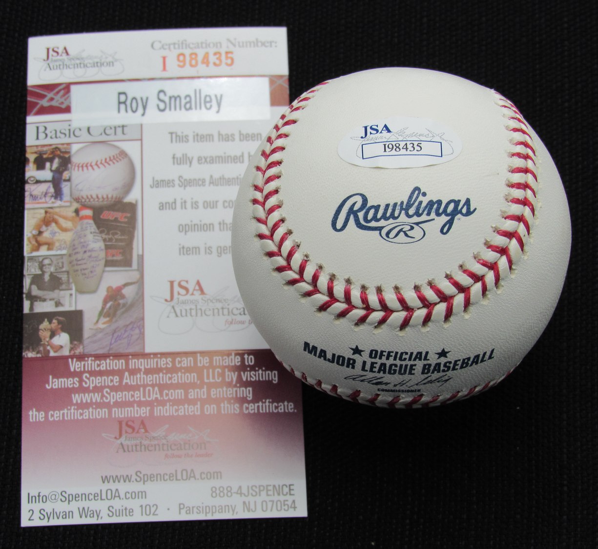 Roy Smalley Signed/Auto Yankees 100th OML Baseball JSA Inscr 186836