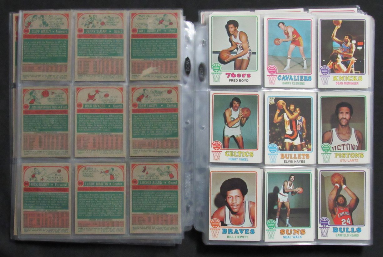 1973-74 TOPPS Basketball Complete Set (264) Abdul-Jabbar Erving West 189322