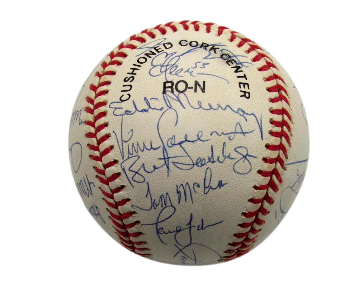 1992 Mets Team Signed by 30 Players ONL Baseball Torborg Murray(HOF) Cone 187273