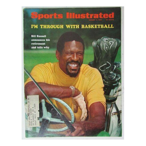 Bill Russell Boston Celtics 1969 Sports Illustrated 8/4/69 146504
