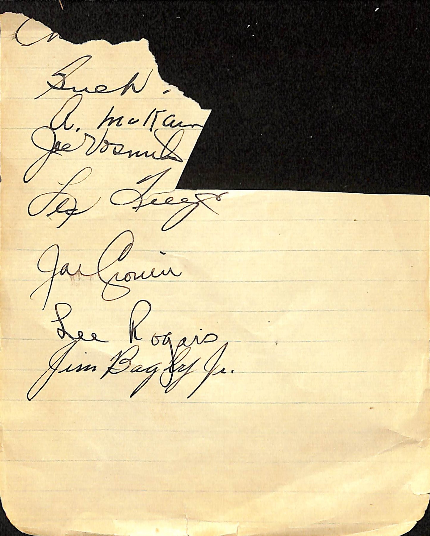 1938 Boston Red Sox Multi Signed 5x6 Cut Cronin/Vosmick/McCain/Rogers 187849