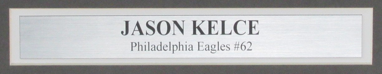 Jason Kelce Signed/Auto 16x20 Photo Philadelphia Eagles Framed PSA/DNA 189788