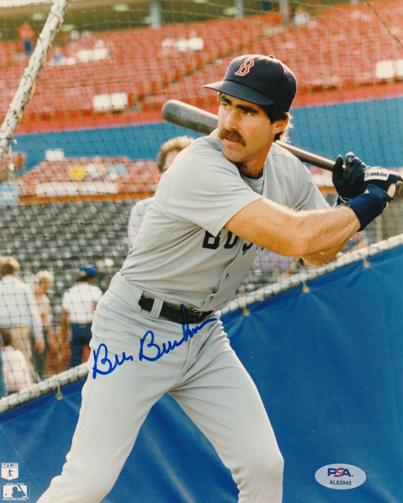 Bill Buckner Autographed 8x10 Photo Boston Red Sox PSA/DNA 177805